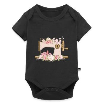 Sewing Machine Seamstress Mom Gift Idea T-Shirt - Baby Premium short-sleeve bodysuit - black - Front