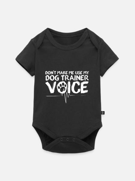 Hundetrainer Hundetraining Hund - Baby Premium Kurzarmbody - Schwarz