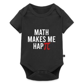 Math Geek Math Makes Me Happie Funny Integral Math - Baby Premium short-sleeve bodysuit - black - Front