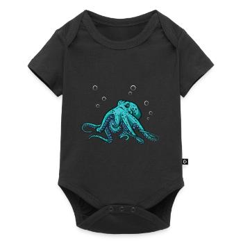 Pieuvre Marine - Body à manches courtes Premium Bébé - noir - Devant