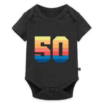 50 Vintage - Body à manches courtes Premium Bébé - noir - Devant