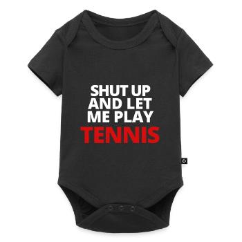 tennis / tennis / tennis player / tennis game - Baby Premium short-sleeve bodysuit - black - Front