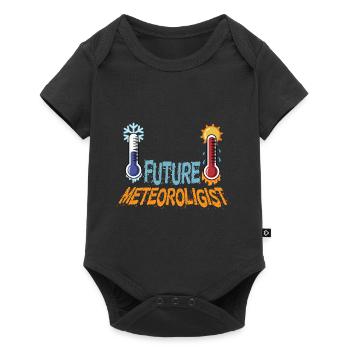 Futur étudiant météorologue météorologue. Poison - Body à manches courtes Premium Bébé - noir - Devant