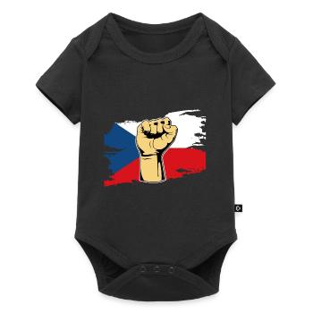 Faust République tchèque - Body à manches courtes Premium Bébé - noir - Devant