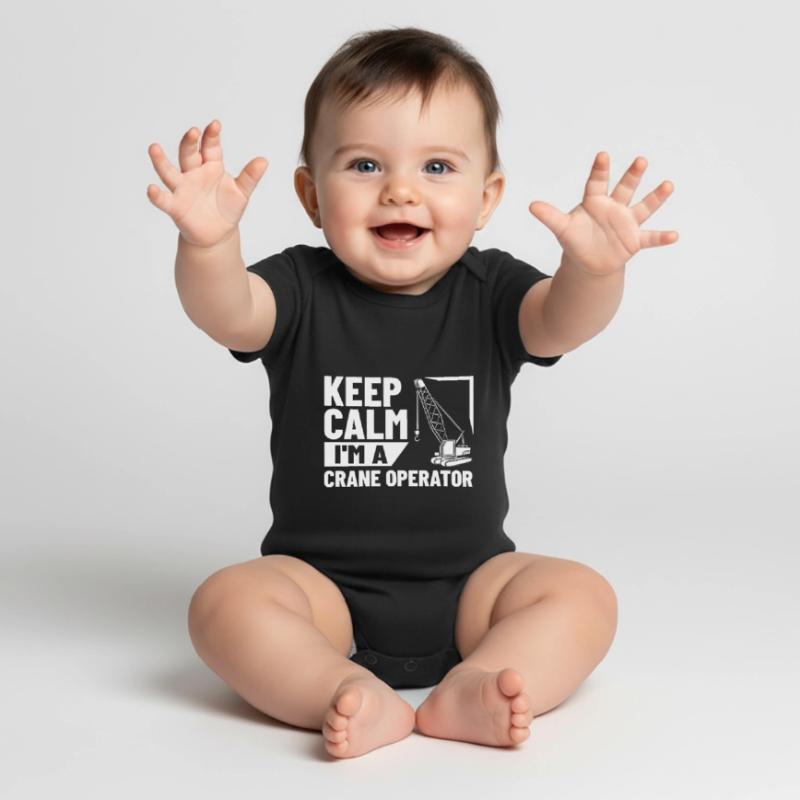 Crane Operator Construction Worker Crane Tower Training Baby Premium short-sleeve bodysuit