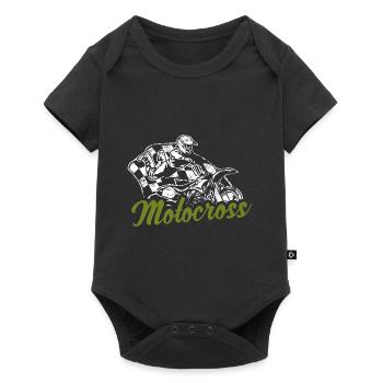 Motocross Dirtbike Dirt Bike Cross Rider Braap - Body à manches courtes Premium Bébé - noir - Devant