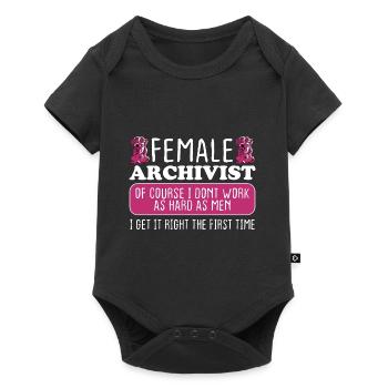 Female Archivist Get It Right The First Time - Baby Premium short-sleeve bodysuit - black - Front