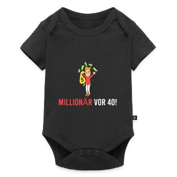 Millionnaire il y a 40 ans! - Body à manches courtes Premium Bébé - noir - Devant
