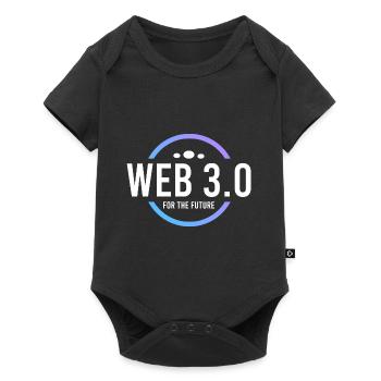 Web 3.0 für die Zukunft - Baby Premium Kurzarmbody - Schwarz - Vorne