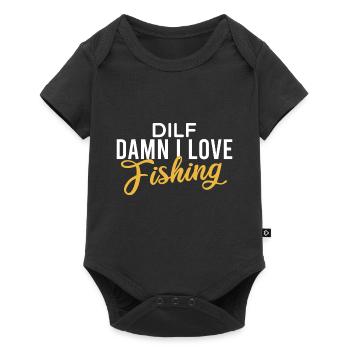 damn i love fishing - Baby Premium short-sleeve bodysuit - black - Front