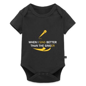 Chantez mieux que l’étoile - Body à manches courtes Premium Bébé - noir - Devant