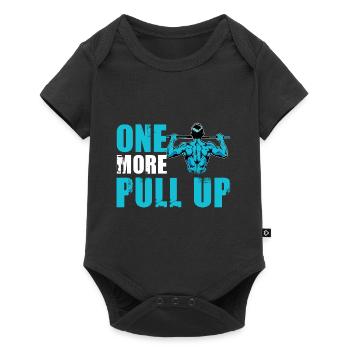 Calisthenics Fitness One more Pull Up - Baby Premium Kurzarmbody - Schwarz - Vorne