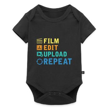 Filmemacher Editor Kameramann Youtuber Filmemacher - Baby Premium Kurzarmbody - Schwarz - Vorne
