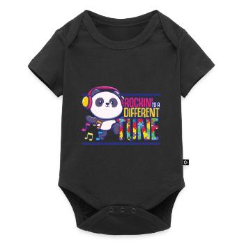 Rock to a different tune Music lover L - Baby Premium short-sleeve bodysuit - black - Front