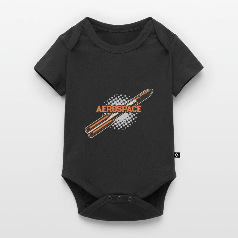 Fusée spatiale aérospatiale Body à manches courtes Premium Bébé