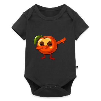 Dabbing Peach - Baby Premium short-sleeve bodysuit - black - Front