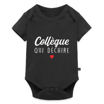 Collègue Qui Déchire - Body à manches courtes Premium Bébé - noir - Devant