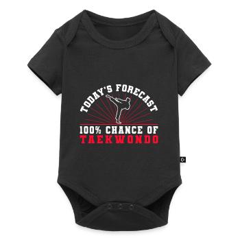 TKD Korean Martial Arts Tae Kwon - Baby Premium Kurzarmbody - Schwarz - Vorne
