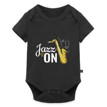 Jazz On - Baby Premium Kurzarmbody - Schwarz - Vorne