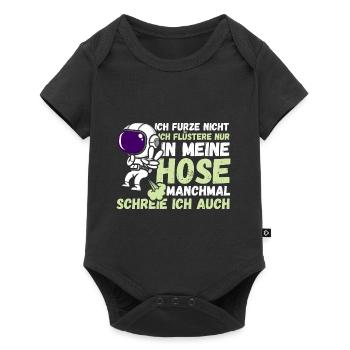 Ich Furze Nicht Astronaut - Baby Premium Kurzarmbody - Schwarz - Vorne
