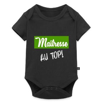 MISTRESS. THANK YOU. THANK YOU MISTRESS - Baby Premium short-sleeve bodysuit - black - Front