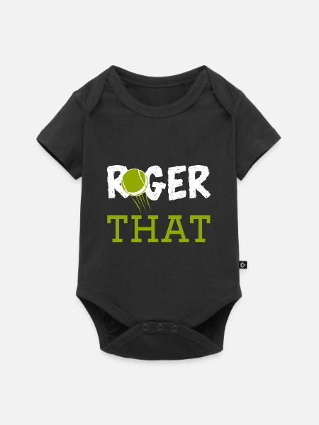 Roger That - Baby Premium Kurzarmbody - Schwarz