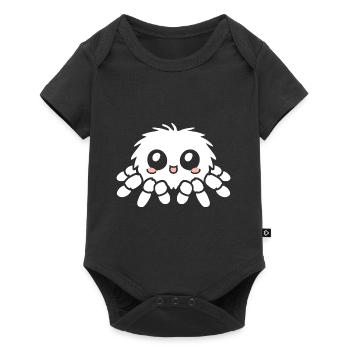 Spinne - Baby Premium Kurzarmbody - Schwarz - Vorne