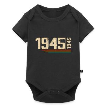 Millésime Anniversaire 1945 Fête Anniversaire 1945 - Body à manches courtes Premium Bébé - noir - Devant