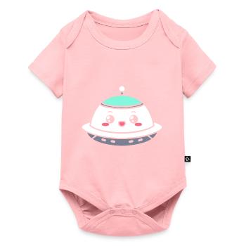 soucoupe volante - Body à manches courtes Premium Bébé - rose - Devant