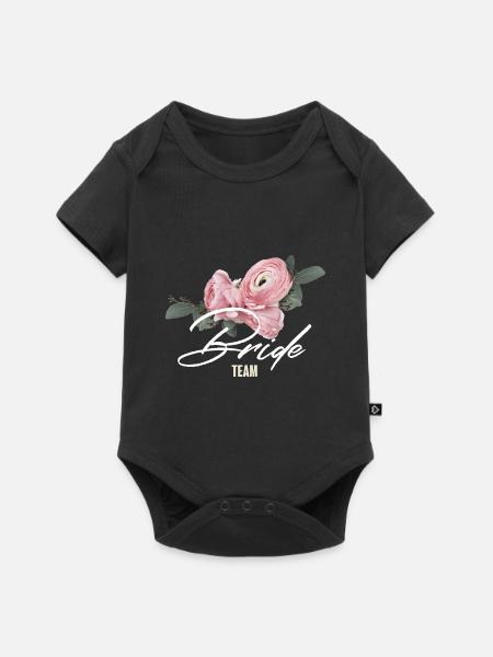 Team Braut - Baby Premium Kurzarmbody - Schwarz