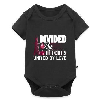 Oilfield Worker Divided By Hitches United By Love - Baby Premium short-sleeve bodysuit - black - Front