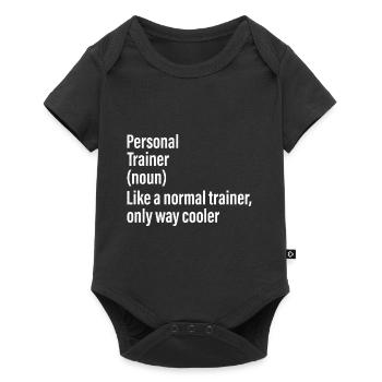 personal trainer noun funny shirt - Baby Premium short-sleeve bodysuit - black - Front