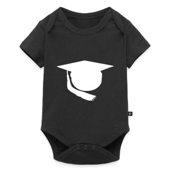 Chapeau de docteur - Body à manches courtes Premium Bébé - noir - Devant
