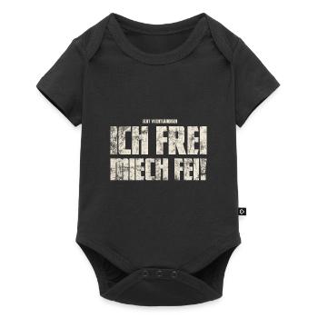 Ich Frei Miech Fei! Original Vogtländisch - Baby Premium Kurzarmbody - Schwarz - Vorne