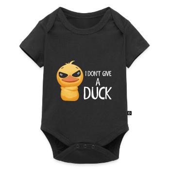 I don't give a duck funny duck lover - Baby Premium short-sleeve bodysuit - black - Front