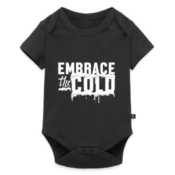 Eisbaden Atmen Atemübungen Breathe Yoga - Baby Premium Kurzarmbody - Schwarz - Vorne