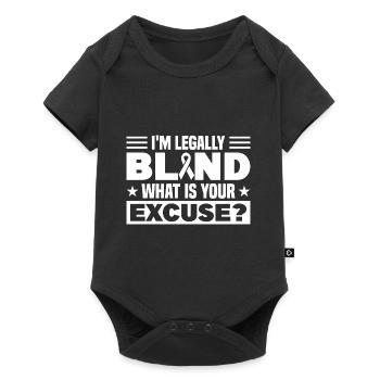 Blindness Blind Consciousness Gift - Baby Premium short-sleeve bodysuit - black - Front