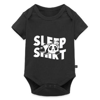 Panda Sleep Shirt / Panda Schlaf Shirt - Baby Premium short-sleeve bodysuit - black - Front