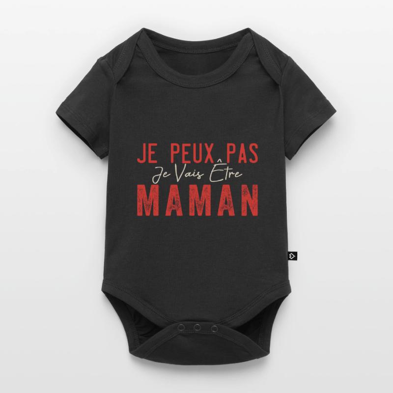 Ich kann nicht, ich werde Mutter| Werdende Mutter Baby Premium Kurzarmbody