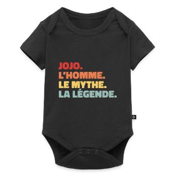 Jojo l'homme le mythe la légende - Body à manches courtes Premium Bébé - noir - Devant