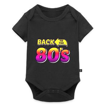 back to the 80s / 80s retro party design - Baby Premium short-sleeve bodysuit - black - Front