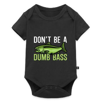 Sei kein Dumping-Bass - Baby Premium Kurzarmbody - Schwarz - Vorne