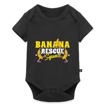 Banana Fruit Lover Banana - Baby Premium short-sleeve bodysuit - black - Front