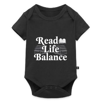 Lecteur de livres Reading Lover Propriétaires de livres - Body à manches courtes Premium Bébé - noir - Devant