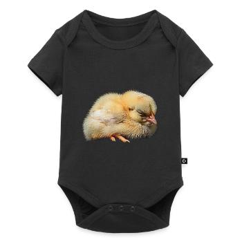 Chicken - Baby Premium short-sleeve bodysuit - black - Front