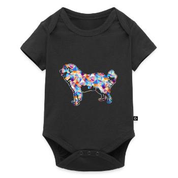 Great Pyrenees Geometric - Baby Premium short-sleeve bodysuit - black - Front