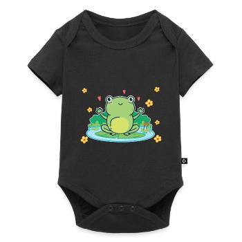 frog - Baby Premium short-sleeve bodysuit - black - Front
