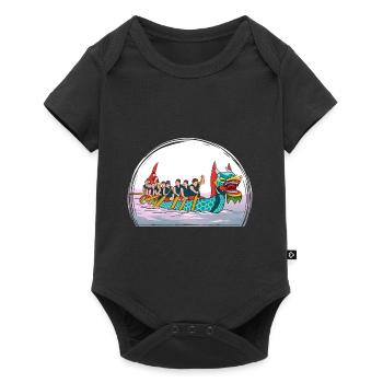 Dragon Boat, Paddling, Gift, Vikinger, China - Baby Premium short-sleeve bodysuit - black - Front