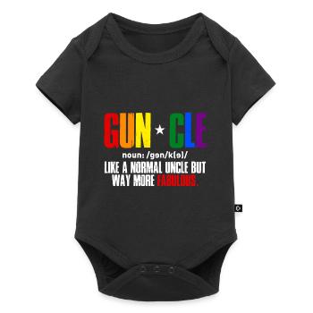 Funny Gay Pride Lesbian Pride Okay To Be Gay - Baby Premium short-sleeve bodysuit - black - Front