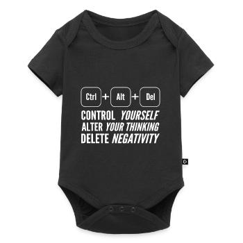 Ctrl + Alt + del anxieux ou anxieux. Geschen - Body à manches courtes Premium Bébé - noir - Devant